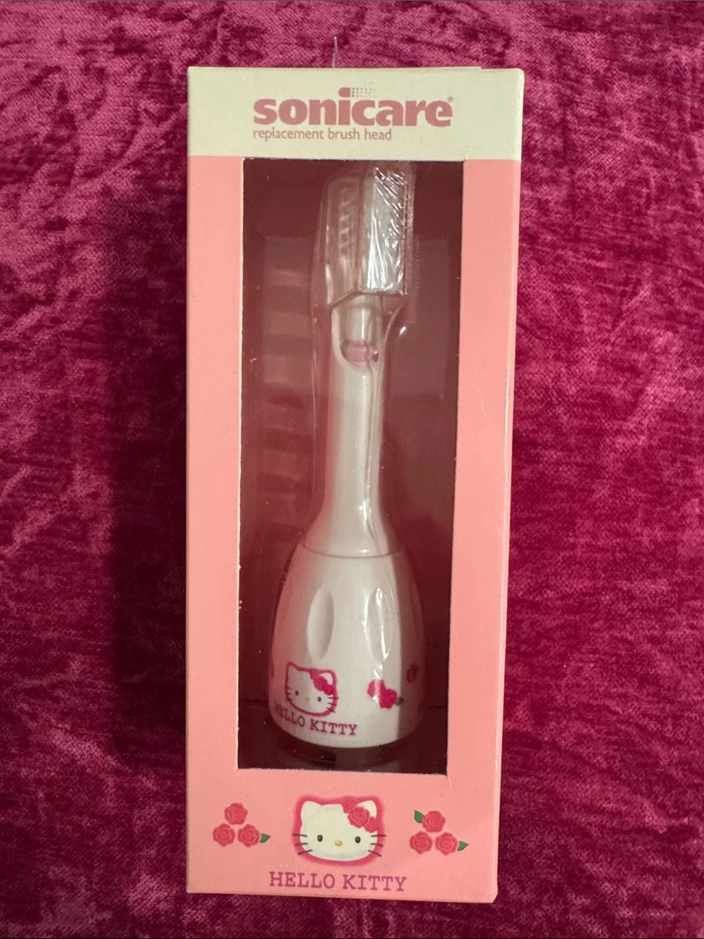 Vintage Y2K 2001 Sonicare Hello Kitty Replacement Brush Head - Pink & White